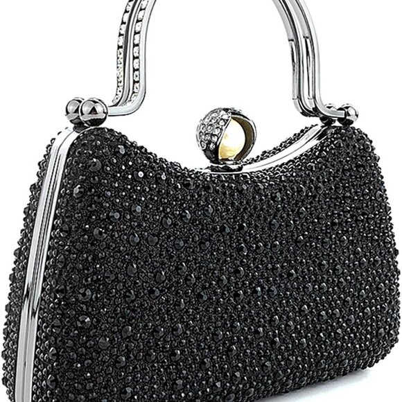Evening Handbags for Women Rhinestone Evening Clutch Bag Sparkle Crystal Purses - Picture 1 of 6